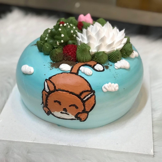Bánh kem hình xương rồng